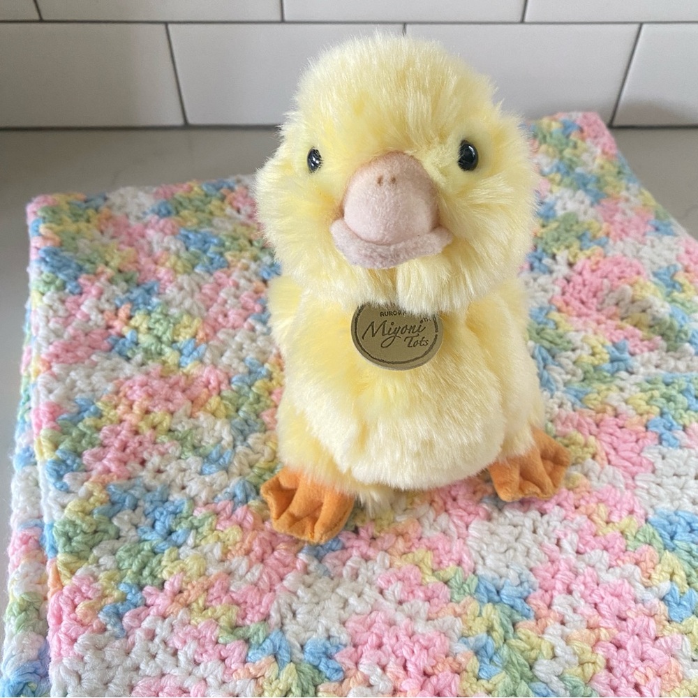 Miyoni Tots by Aurora Cuddly Yellow Chick Stuffed Animal Plush